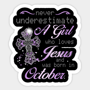 October Girl Sticker